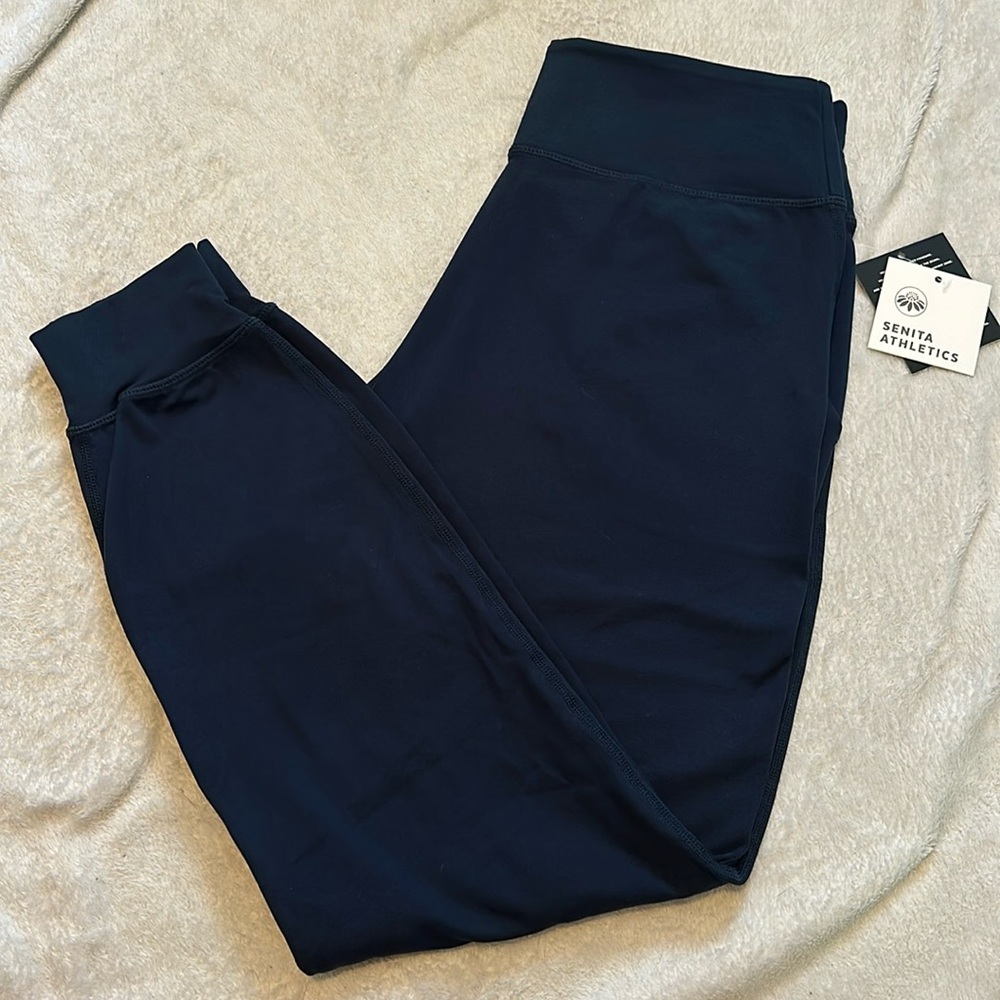 Senita Athletics Navy Blue Joggers Medium
